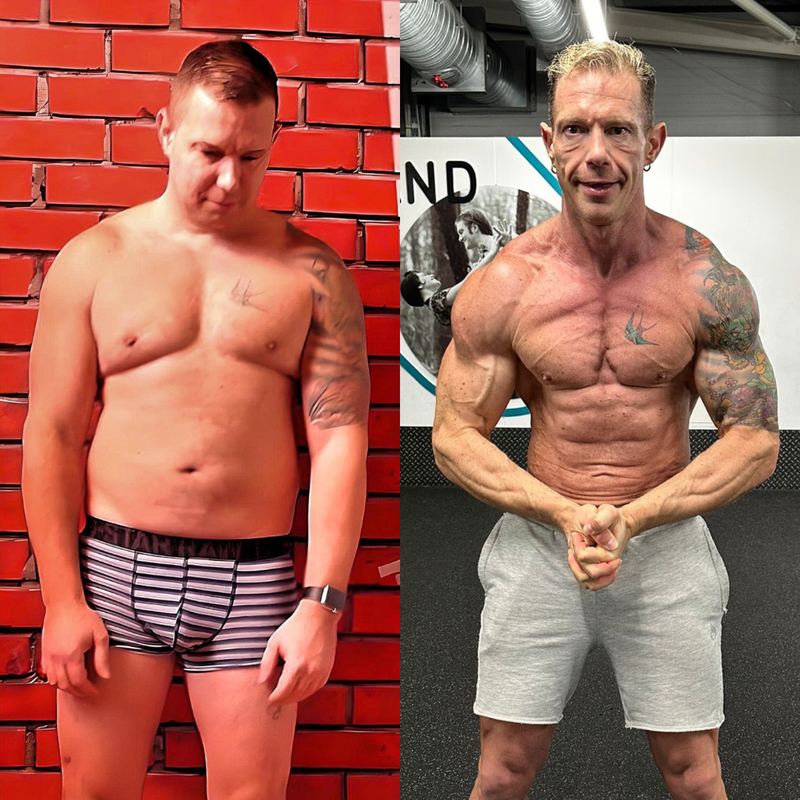 Client before and after