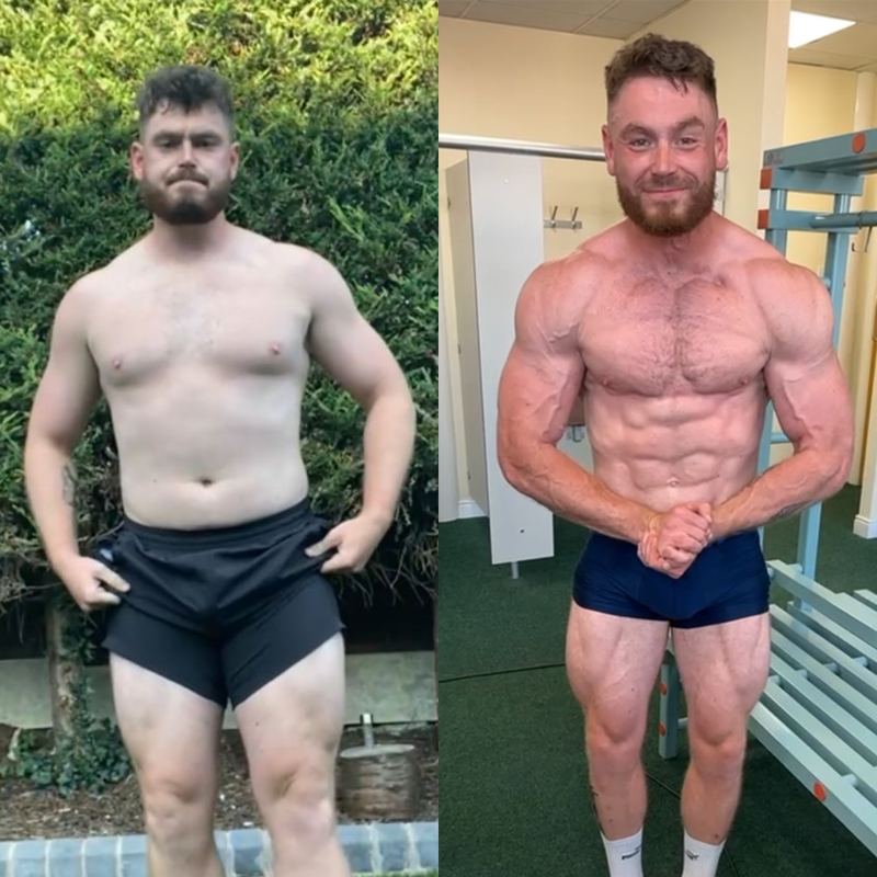 Client before and after