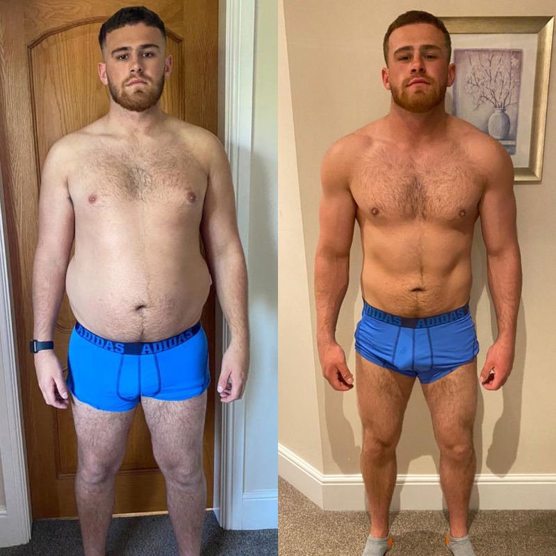 Client before and after