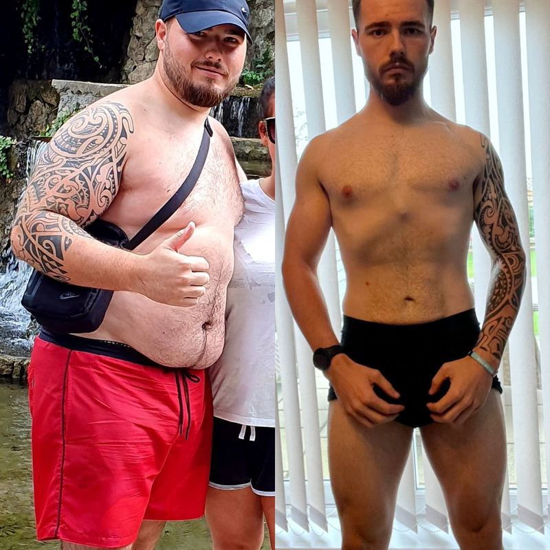 Client before and after