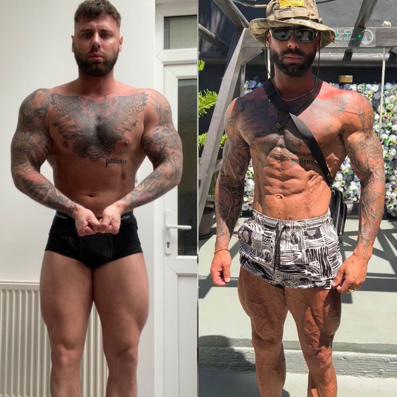 Client before and after