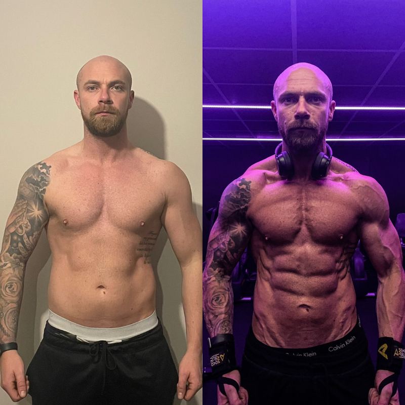 Client before and after