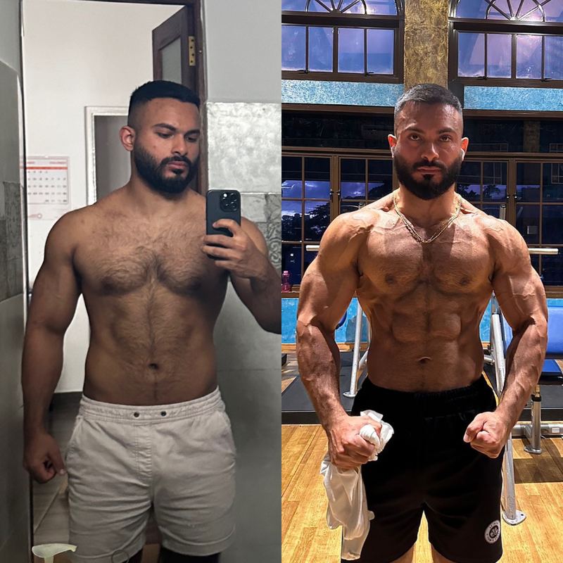 Manik before and after